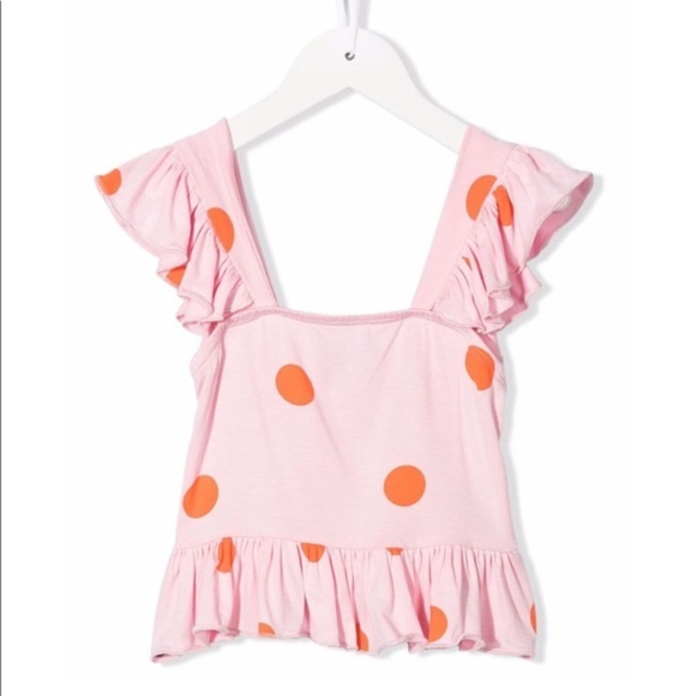 WAUW CAPOW BY BANGBANG BEATRIX POLKA RUFFLE TOP